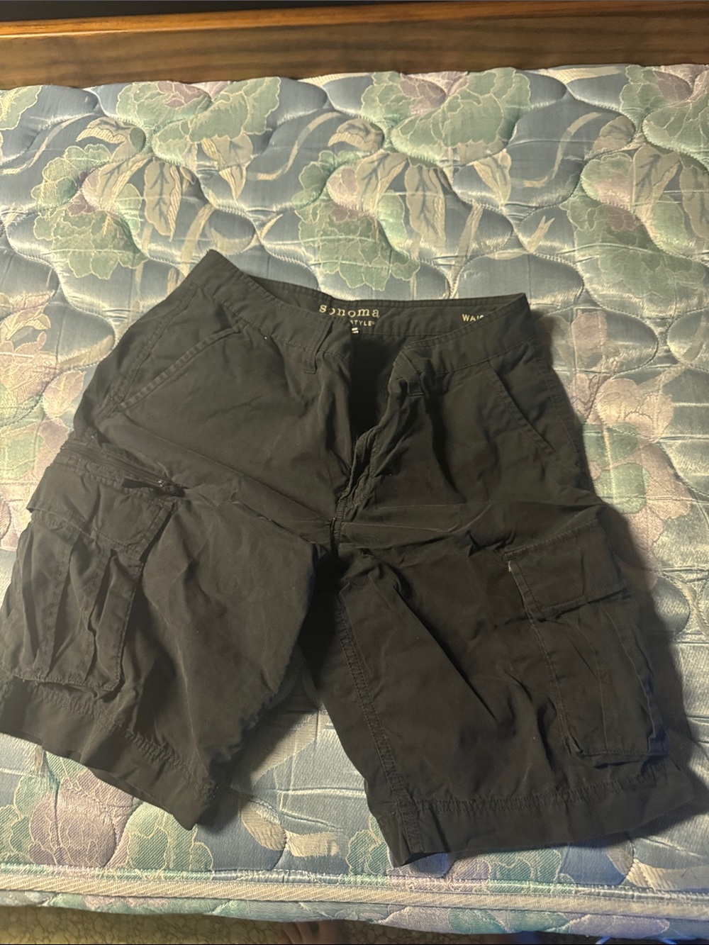 Sonoma Black Men's Cargo Shorts with Utility Pockets